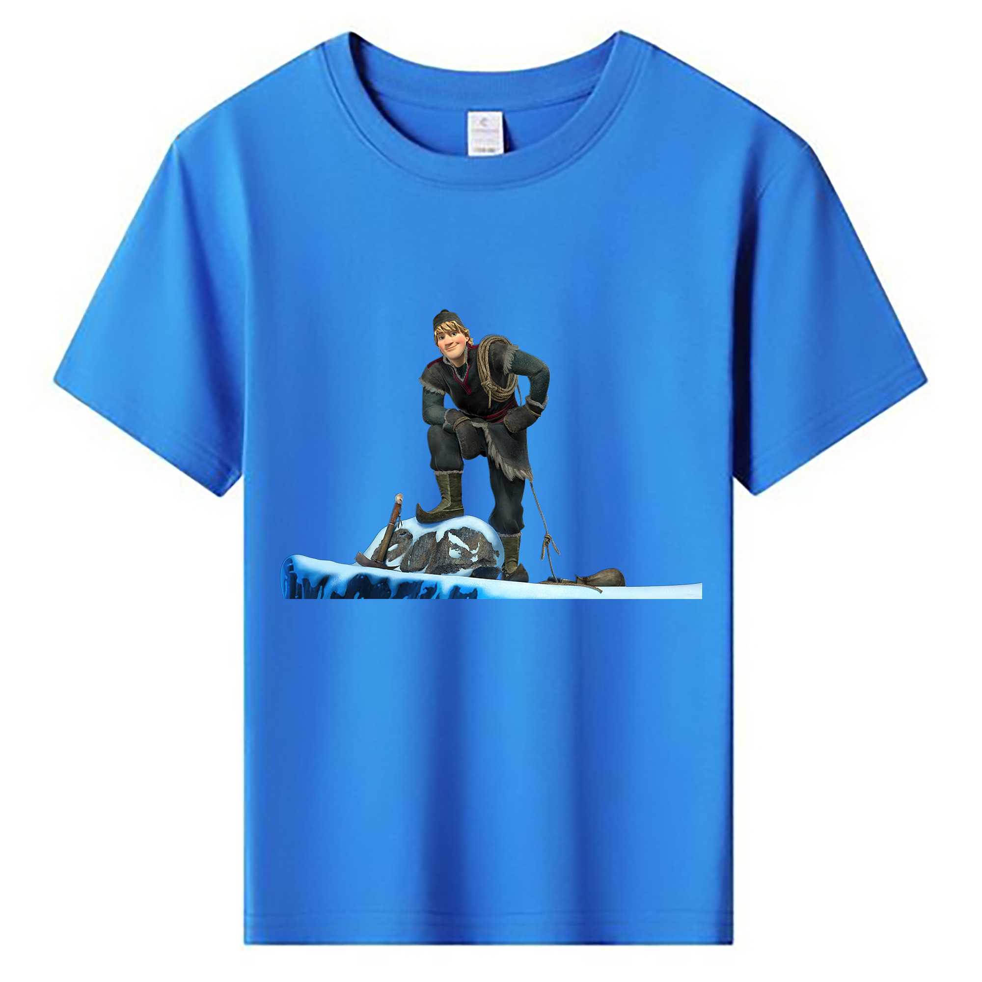 （画像用） アナと雪の女王 アンナ エルサ Frozen Anna Elsa 綿100％キッズTシャツ（フロントプリント）